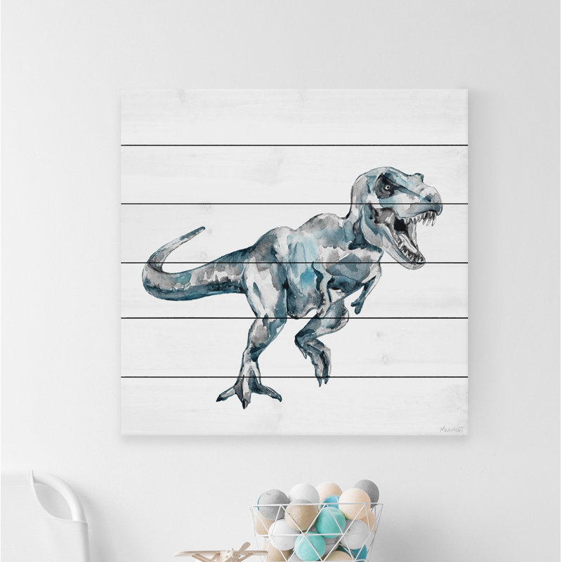«Gagliano Mighty T-Rex» sur bois blanc, H 18 po x l 18 po x P 1,5 po