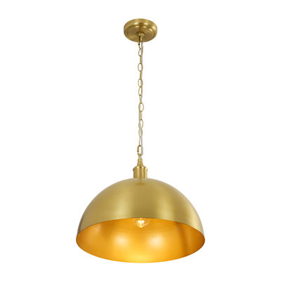 Luminaire suspendu en forme de dôme 1 lumière