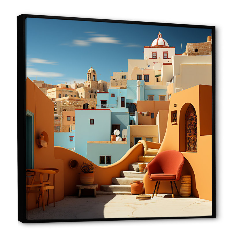«Islam Medina Pop Art», impression, H 30 po x l 30 po x P 1 po, Cadre flottant noir
