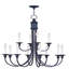 Lustre classique à 12 lumières de style bougie Ottmar