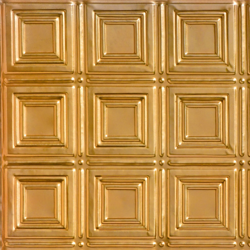 Carreau de plafond en fer-blanc clouté 2 pi x 2 pi Shanko, Lincoln Lincoln