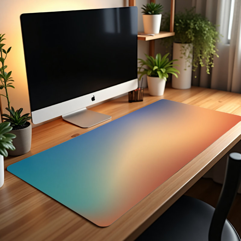 Polyester Desk Pad, 31.5x15.5