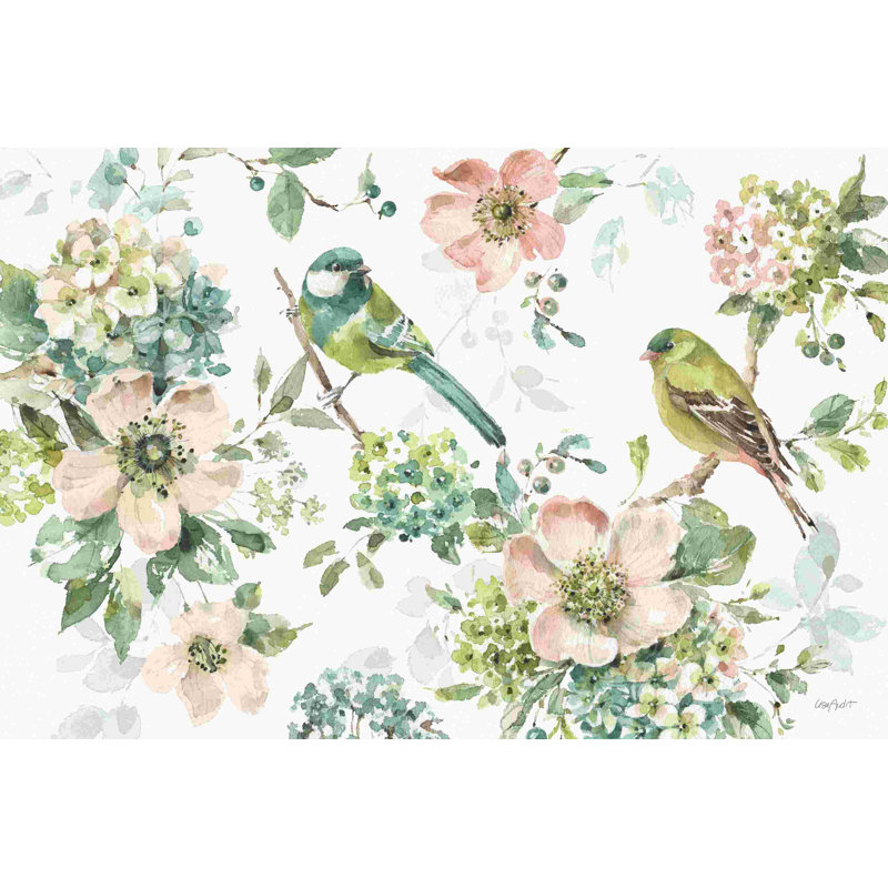 Menthe écrasé 01 sur blanc, H 20 po x l 30 po