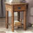 Inola Solid Wood End Table with Storage