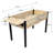Metal Legged Wood Planter Box - Fir For Cultivating Outdoor Crops Patio, Deck Raised Garden Bed With Legs Growing Fresh Berries-851863636-851863634