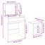 Dressing Table with Mirror-114308525