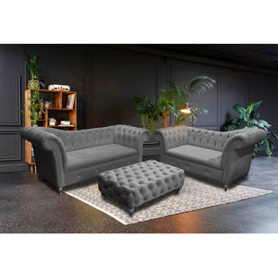 Painter Velvet Living Room Set
