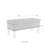 Linen Blend Upholstered Storage Bench