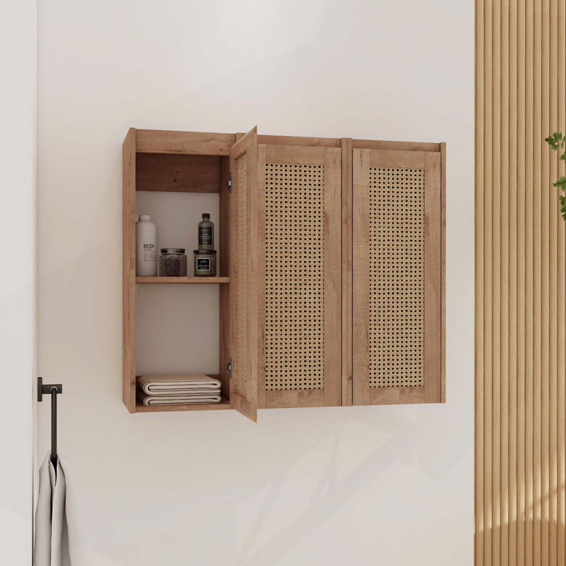 Élégante armoire latérale de salle de bain avec des fonctionnalités avancées pour optimiser l'espace