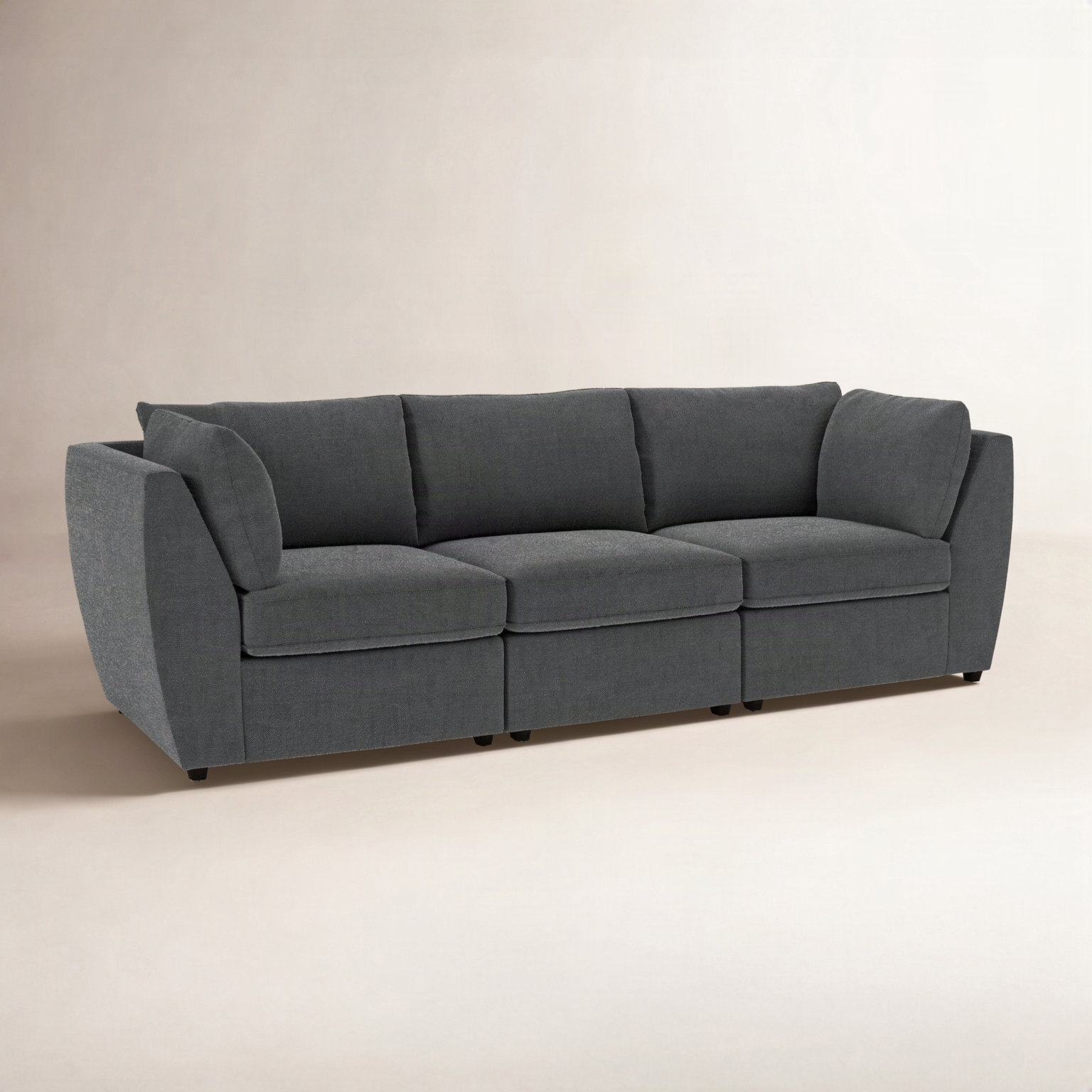 Caldwell 105" Modular Sofa, Davis Smoke