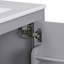 Ensemble de meuble-lavabo gris 60 po avec double meuble-lavabo, lavabos en céramique et beaucoup de rangement pour les salles de bain modernes-504962641