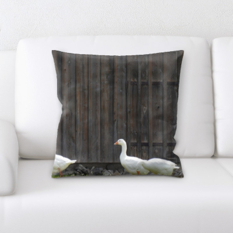 Microsuede Reversible Throw Pillow
