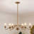6-Light 28.74"In.Candle Style Classic / Traditional Antique Brass Chandelier With Hand-Woven Hemp Rope Decoration