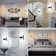 Dimmable LED Wall Sconces 4 Color Temperature Set of 2