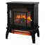 Foyer électrique à quartz électrique 18 pouces - effet de flamme 3D, 1 500 W de chaleur, 5 000 / H, télécommande, portatif, coffre-fort, chauffage réglable