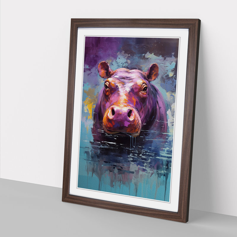 Hippo Abstract No.2 - Framed Print
