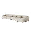 5 Seater Corduroy Corner Sofa -243912177-243912190