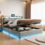 Hydraulic Lift Up Storage Upholstered Platform Bed-1821021222-1668825712