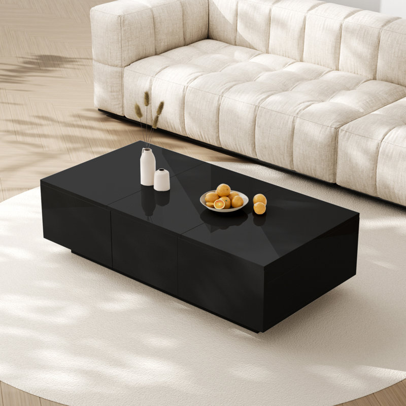 Latitude Run Block Coffee Table with Storage | Wayfair.co.uk