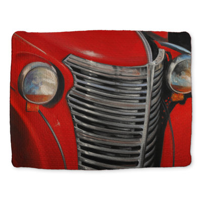 Napperon 50's Car Grid | Polyester tressé | Décoration intérieure