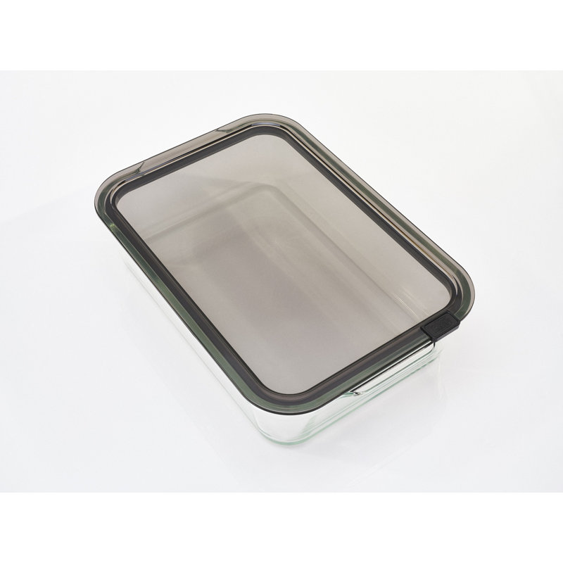 Contenant alimentaire en verre Stack XL, 3830 ml, Noir