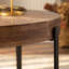 Table basse ronde avec plateau en bois manufacturé-632486183