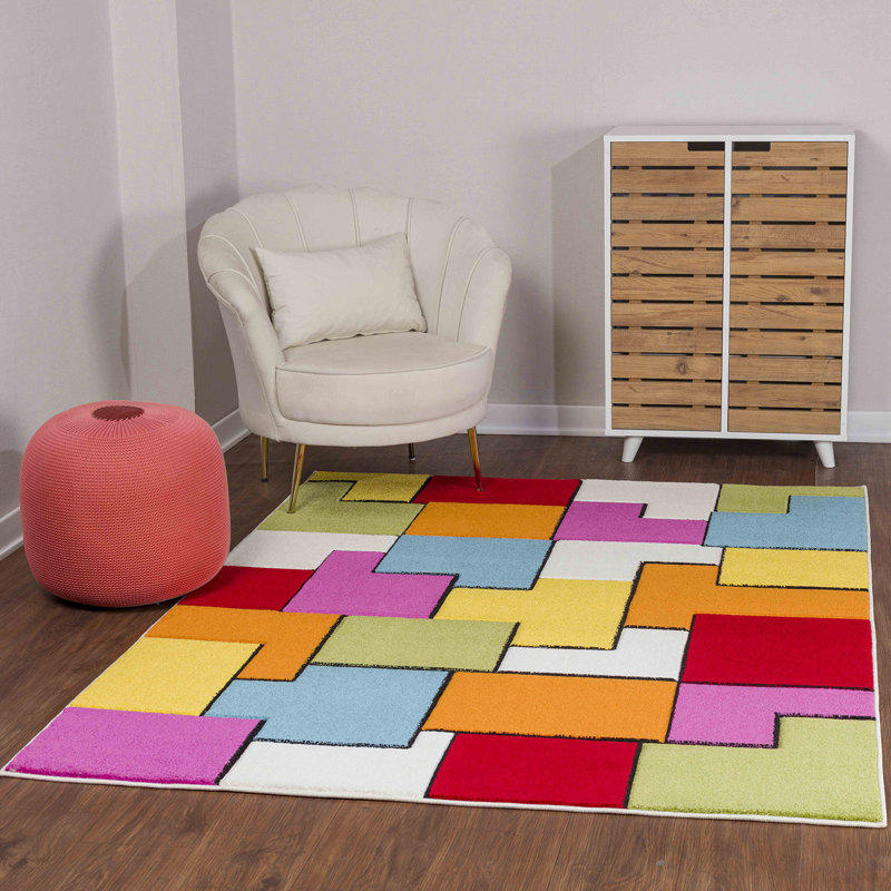 Ieremias Geometric Area Rug, Rectangle 160 x 213cm