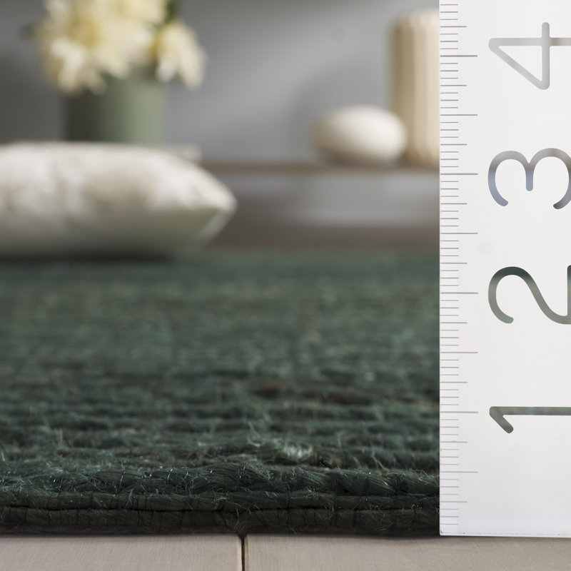 Tapis tissé à plat à la main de couleur sauge / naturel Doleman, Tapis de couloir 2 pi x 8 pi