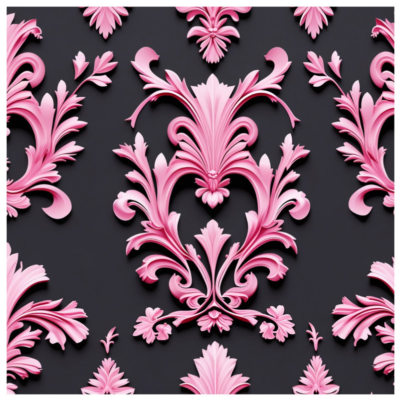 Couvertures florales roses, L 60 po x H 80 po