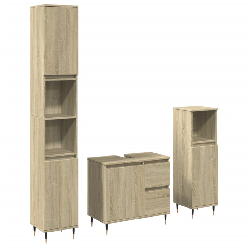 Brantly Bathroom Storage Furniture Set