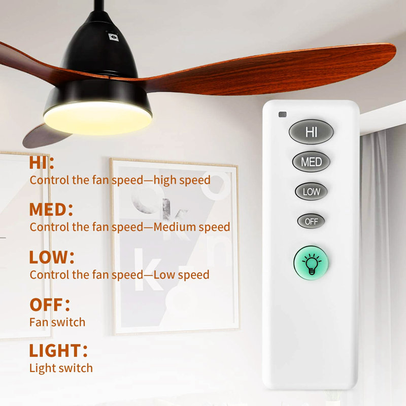 22.96'' Ceiling Fan with Light Kit