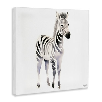 Minimal Zebra Foal Canvas, design by Roozbeh