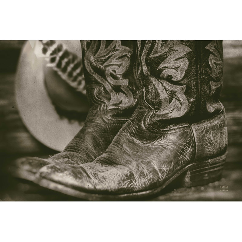 " Cowboy Boots I ", 24" H x 36" W
