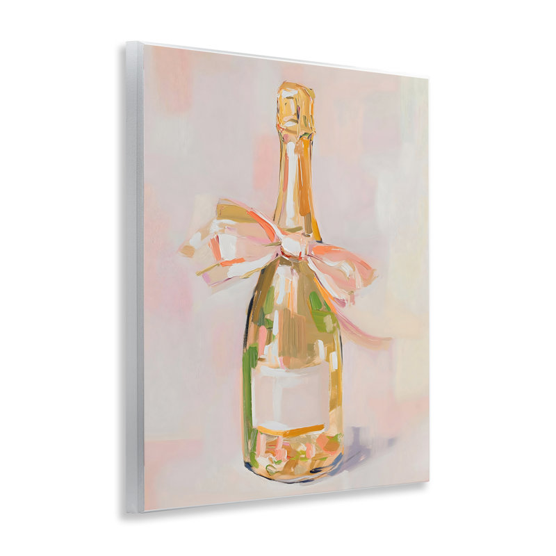 Plaque rose Pink Champagne Celebration, design par The Prints Vibe
