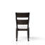 Chocolate Upholstered Side Chair With And Wood Combination Solid Seat Legs