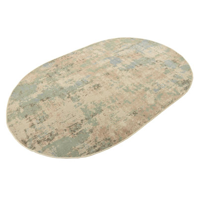 Brown/Teal Area Rug