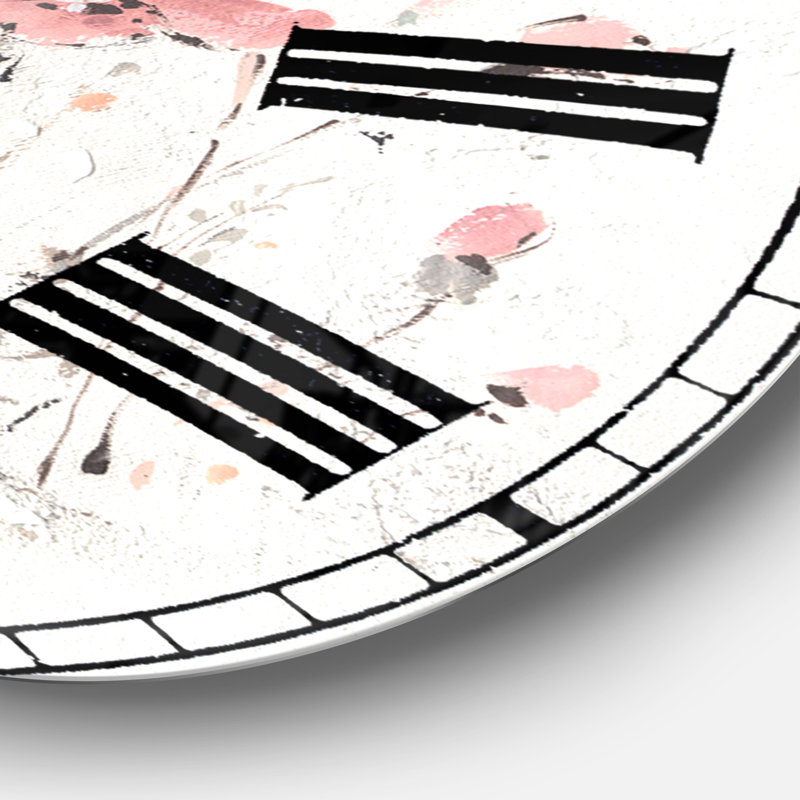 Wildflowers III - Horloge murale traditionnelle, Moyen