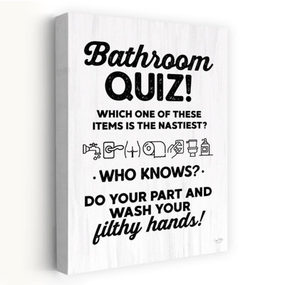 Bathroom Quiz Abstract Contemporary Art