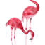 Grande statue de jardin Rodriques Flamingo