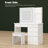 39.4'' Wide Makeup Vanity Set with Stool and Mirror