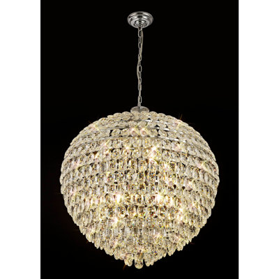 Coniston Pendant, 16 Light E14, Polished Chrome/Crystal Item