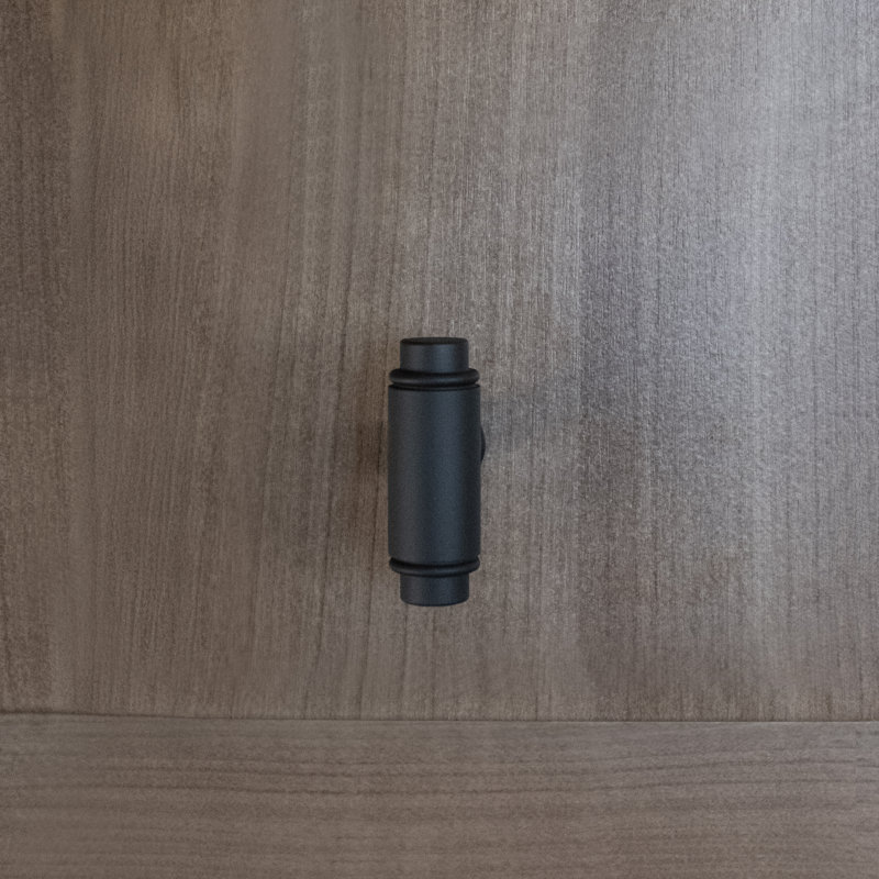 Cylinder 1 5/8" Length Bar Knob, Oil Rubbed Bronze, 1.63" H x 0.59" W x 1.44" D