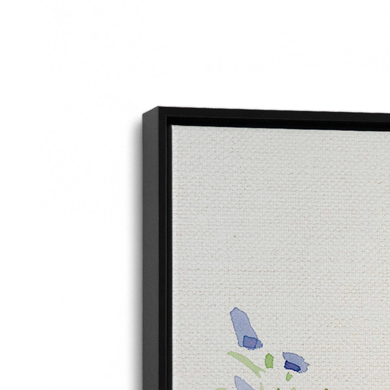 «Spring Celebration VII» par Katrina Pete, reproduction d'art, H 16 po x l 12 po, Cadre flottant, Noir