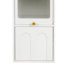 Armoire de rangement étroite étroite (H 70,87 po) - Unité de rangement blanche avec 1 porte et 2 tiroirs pour la salle de bain, la cuisine, le salon, le vestibule | Idée cadeau