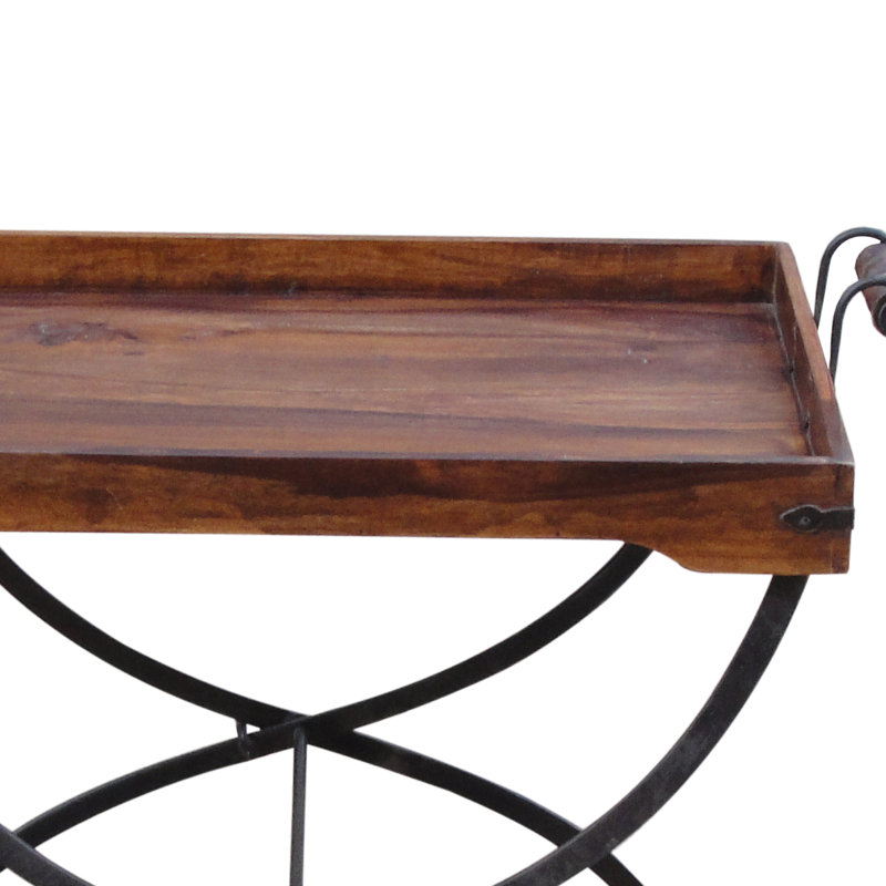 Trenton Tray Top Cross Legs End Table