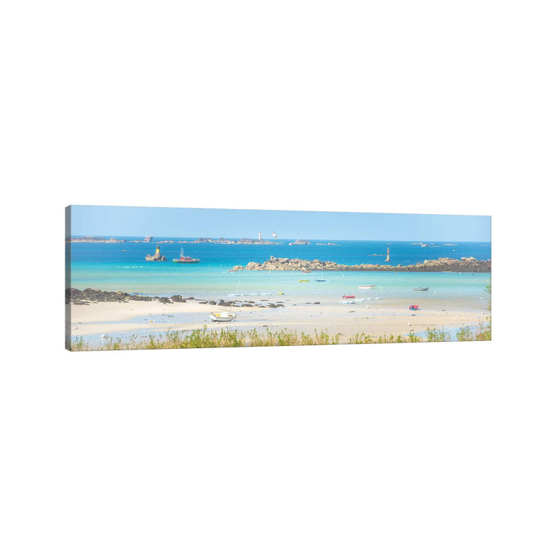 Porstall In Brittany by Philippe Manguin - Panoramic Print on Canvas, 30.48cm H x 91.44cm W x 3.81cm D, Wrapped Canvas