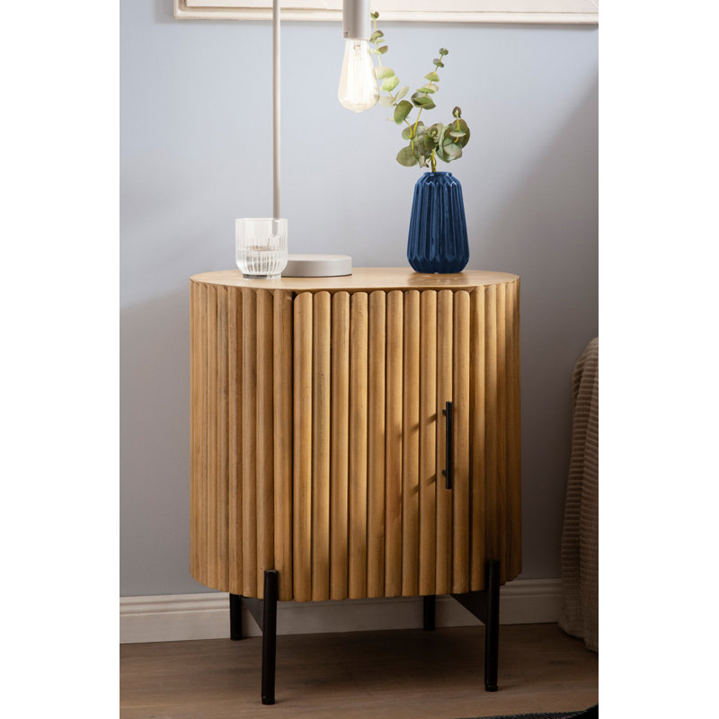 Sagit 50cm W Manufactured Wood Bedside Table