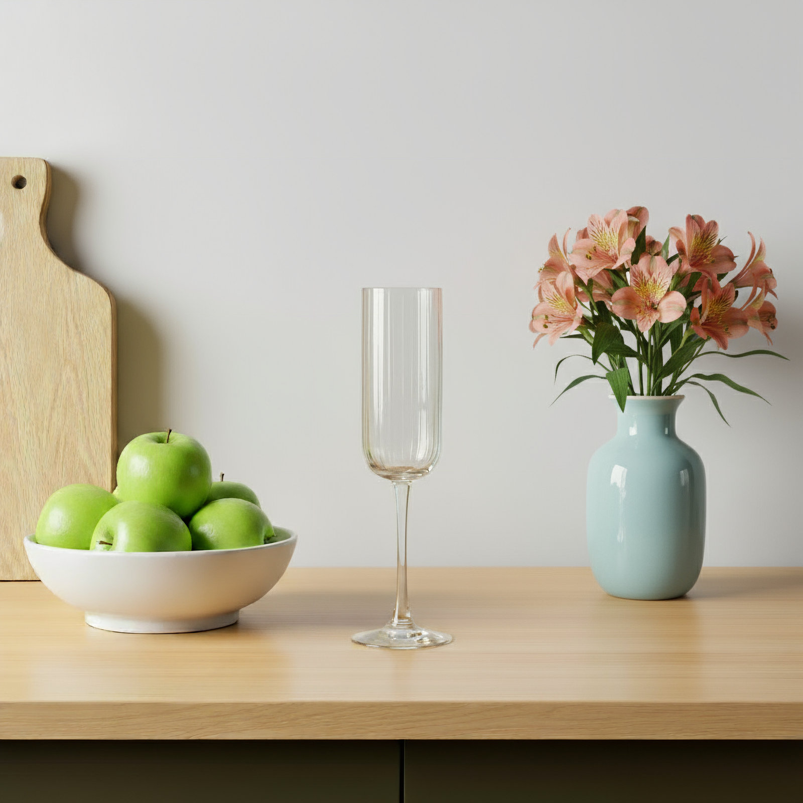 Paneled Ribbed Champagne Flute
