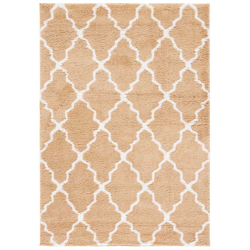 Berber Shag Performance Geometric Rug, Rectangle 5'5" x 7'7"