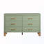 Armoire de rangement en bois à 6 tiroirs avec poignées en métal-2095811827